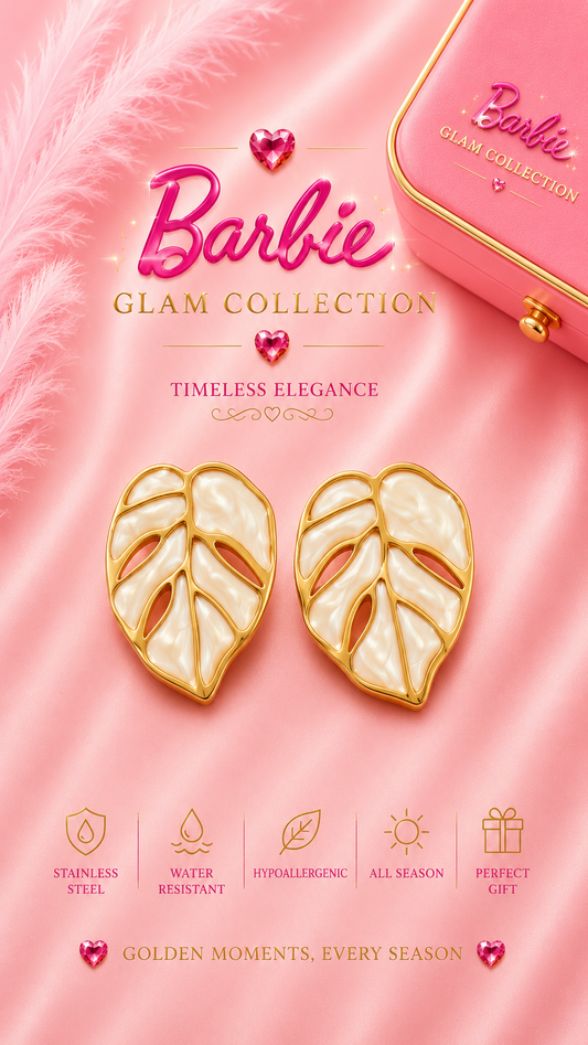 Aretes Pearl Leaf