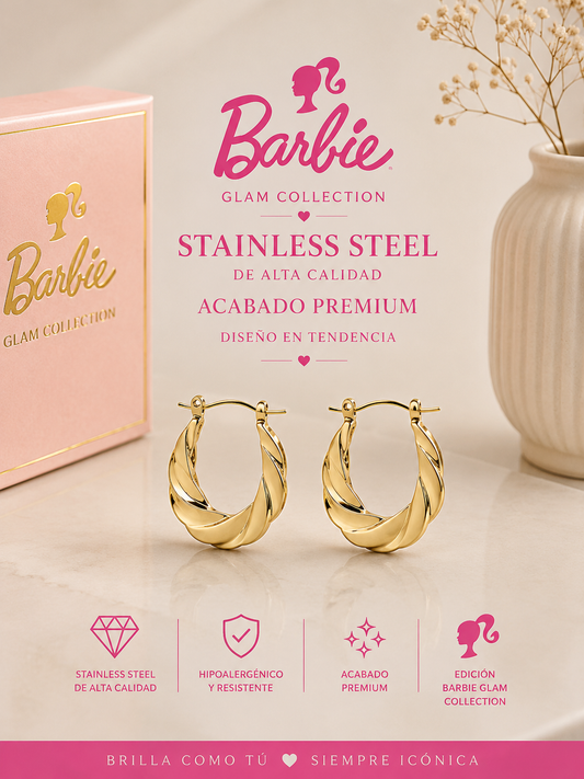 Aretes Twisted Glow